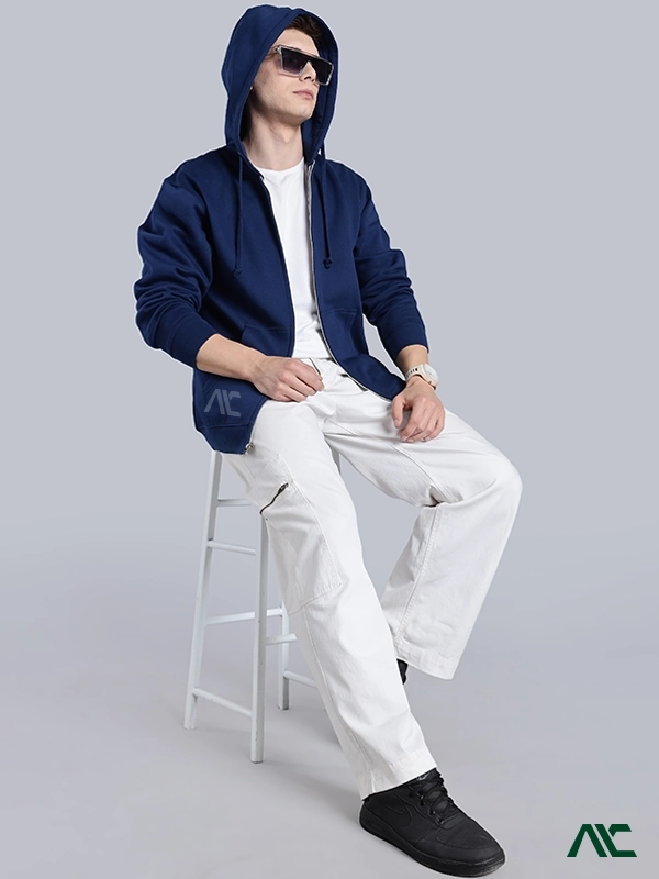 Wholesale Full Zip Hoodie Supplier in Charlotte, USA Full-zip hoodies crafted with quality fleece offer comfort and long-lasting wear for brands in the USA