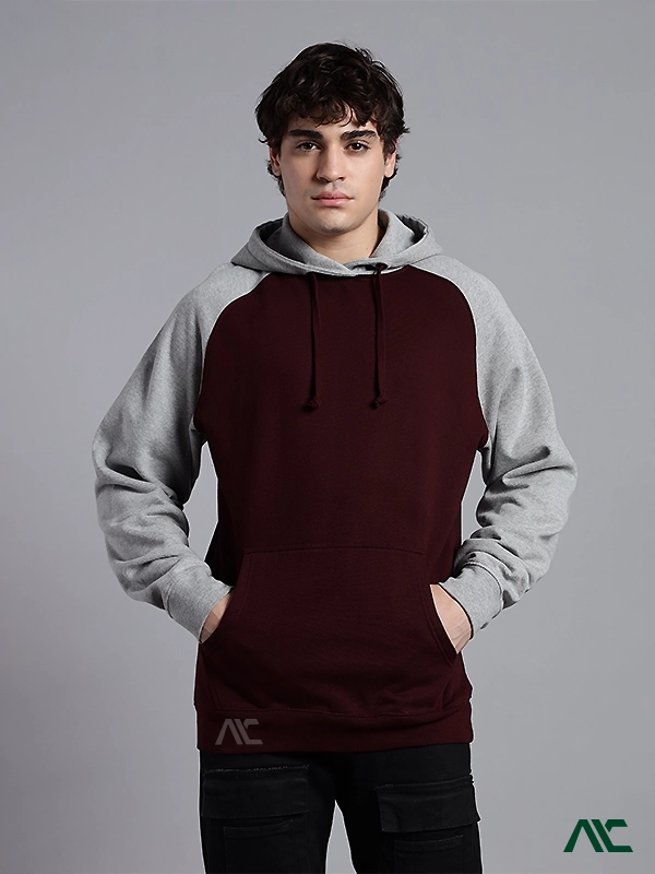 Custom Raglan Pullover Hoodie Manufacturer in Charlotte, NC Custom raglan pullover hoodie for men, women, and youth made for bulk orders in Charlotte, NC.