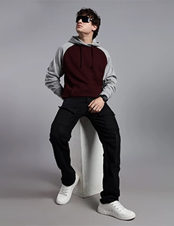 Trendy Raglan Pullover Hoodie Manufacturer in Charlotte, NC Trendy raglan pullover hoodie styled for casual comfort & active use with quality finish in the USA