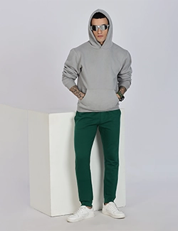 Green Fleece Sweatpants for Sports & Training, Charlotte NC Fleece sweatpants made for sports, providing comfort, movement support & durability in Charlotte, NC