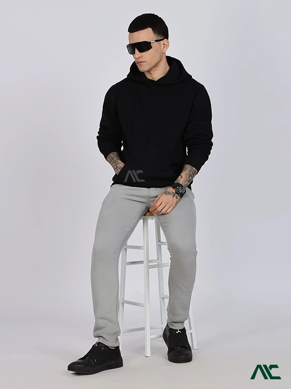 Grey Training Sweatpants for Athletes in Charlotte, NC Training sweatpants designed for athletes seeking comfort, durability, and active performance in NC.