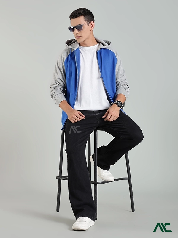 Premium Raglan Zipper Hoodie Manufacturer in Charlotte, NC Premium raglan zipper hoodie with the durable fleece and flexible fit for the Charlotte, NC, buyers.