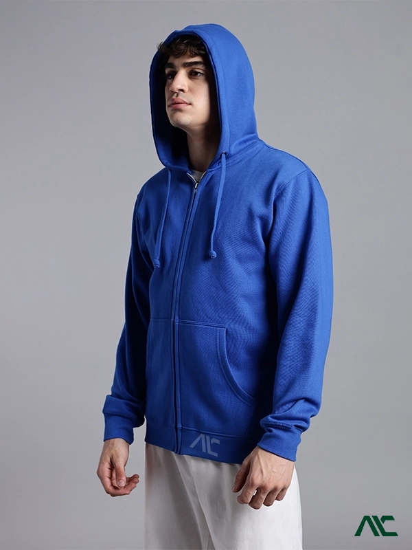 Soft Full-Zip Hoodie with Pockets Supplier in Charlotte, NC Full-zip hoodies offer soft, flexible comfort & dependable stitching for the brands in Charlotte, USA.