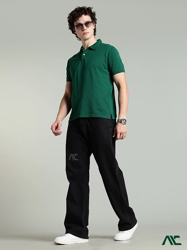 Custom Men's Green Polo Shirts Manufacturer in Charlotte, NC Custom men's green polo shirts in US, crafted with premium fabric for comfort and bulk orders